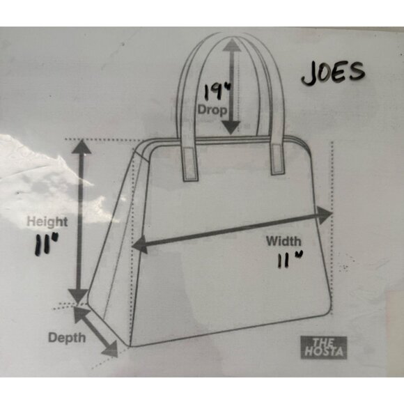 Joe's Jeans Skylar Black Leather Expandable Crossbody Bag Purse - Picture 9 of 9